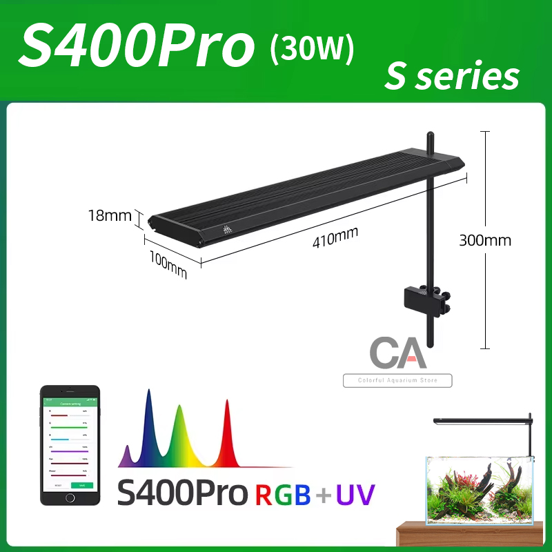 Aquarium Plant Light - WEEK AQUA S Series RGB+UV Full