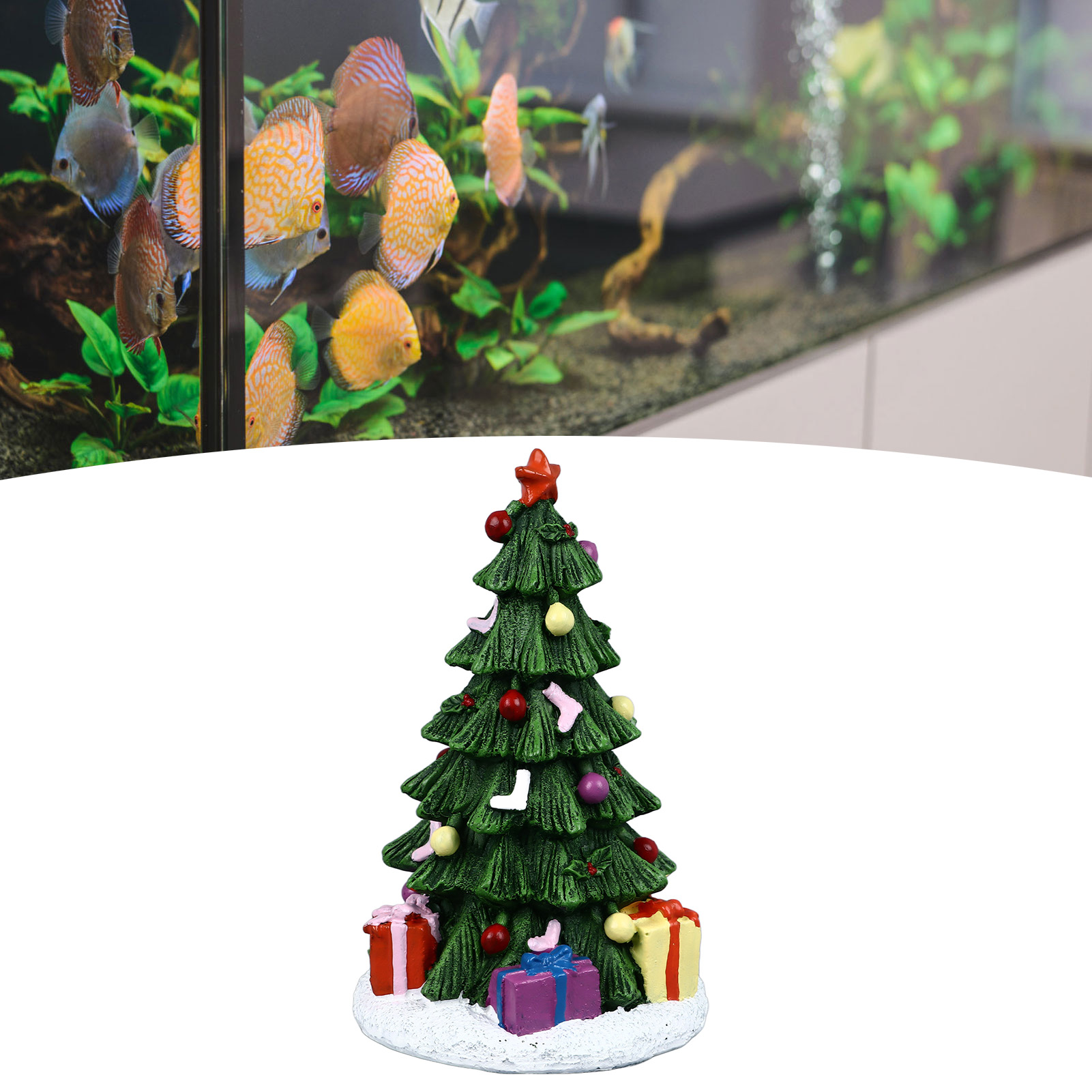 ZK20 Christmas Fish Tank Ornam - Aquarium Moss 评论和价格