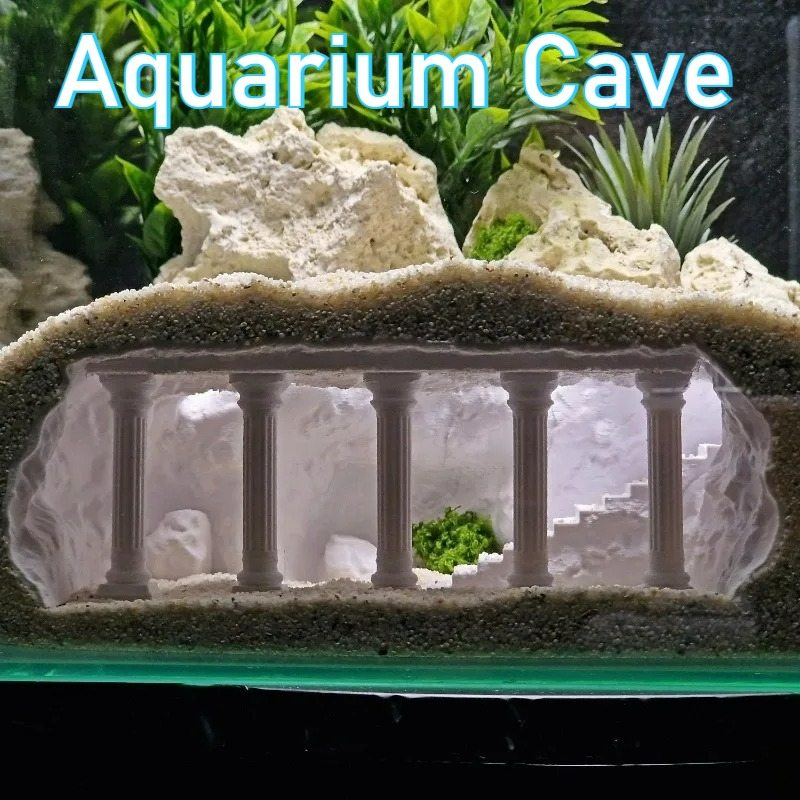 3D Printed Fish Tank Cave, Art - Aquarium Moss 评论和价格