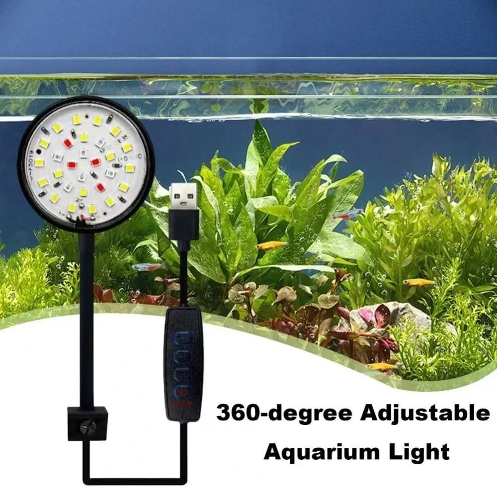 New Mini Fish Tank Clip Lamp 5 - Live Plant Aquarium 评论和价格
