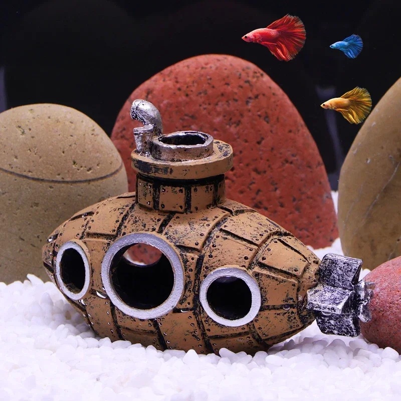 Resin Submarine Ornaments Aqua - Aquarium Plants Live 评论和价格
