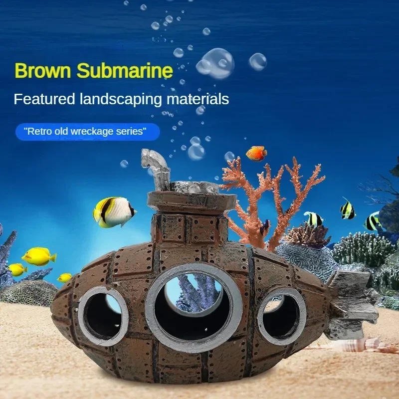 Resin Submarine Ornaments Aqua - Aquarium Plants Live 评论和价格