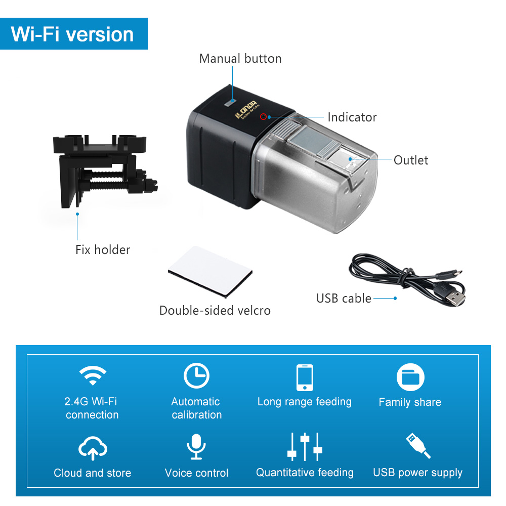 WiFi Fish Feeder Automatic Fis - Aquarium Fertilizer 评论和价格